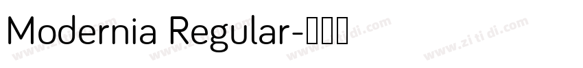 Modernia Regular字体转换